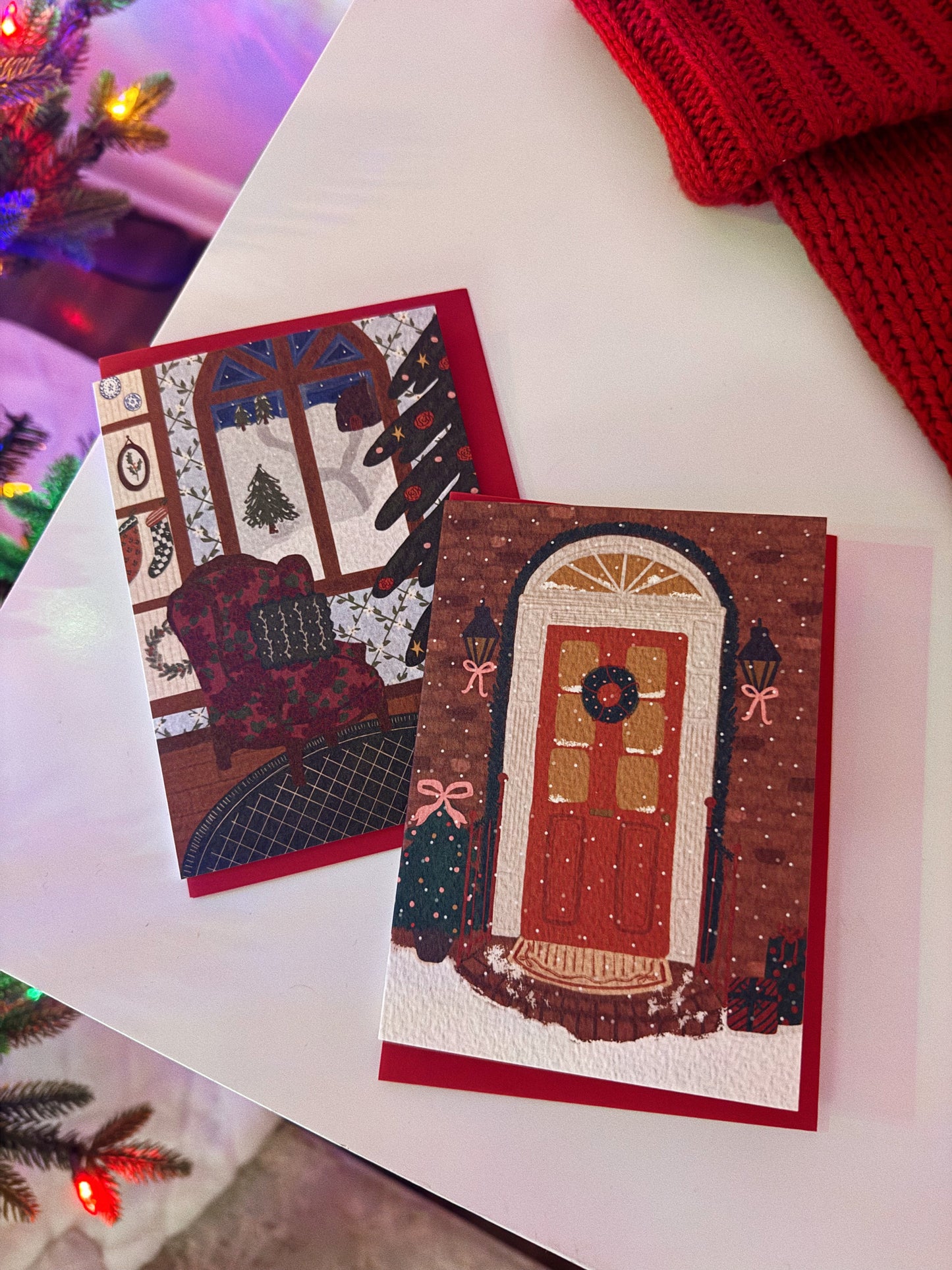 Cozy Christmas Homes Greeting Card Bundle