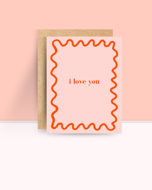 I Love You Squiggle Card