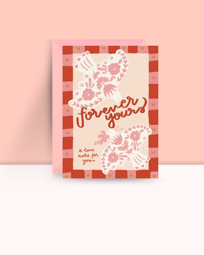 Forever Yours Greeting Card