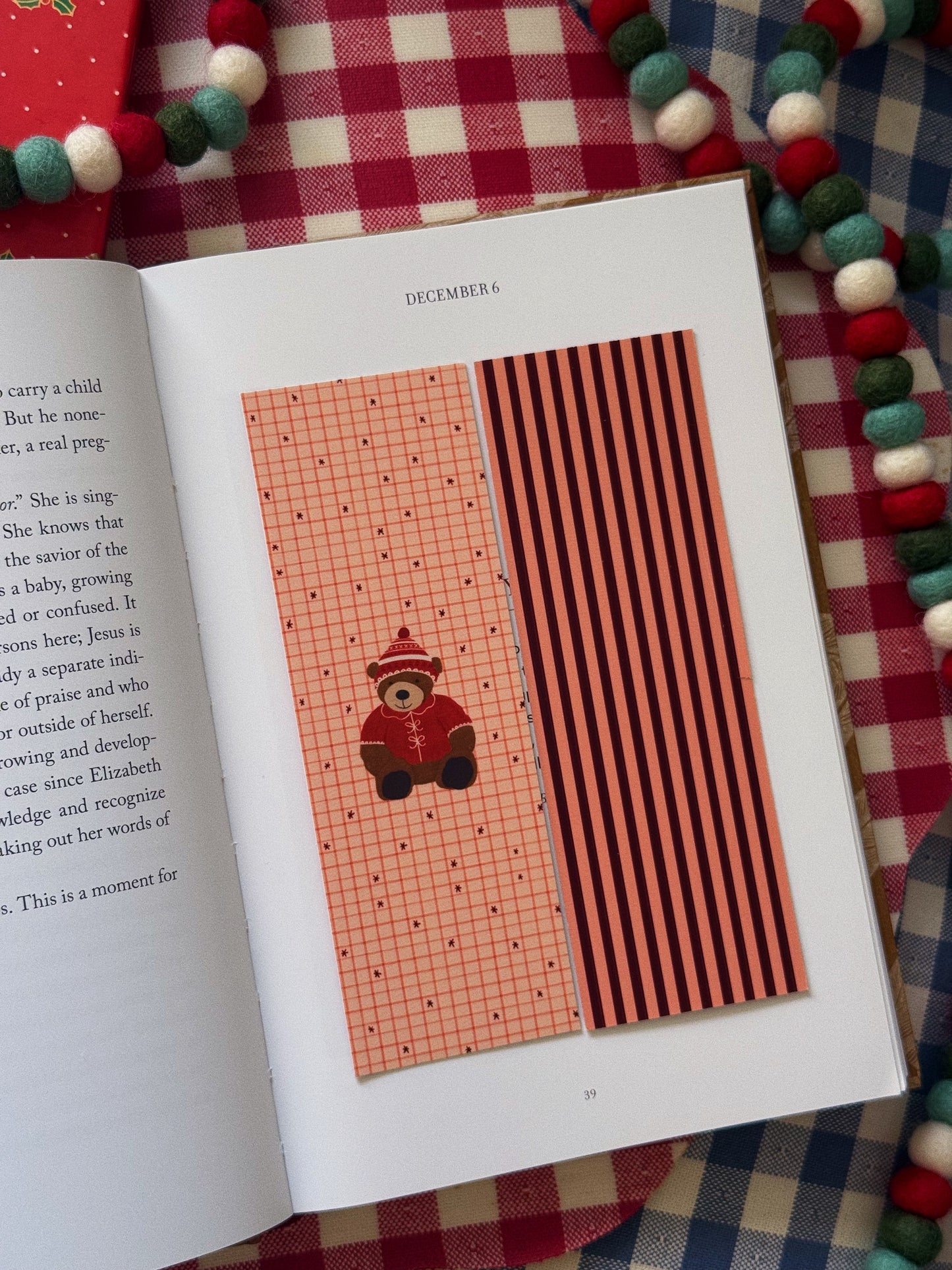 Beary Merry Christmas Bookmark
