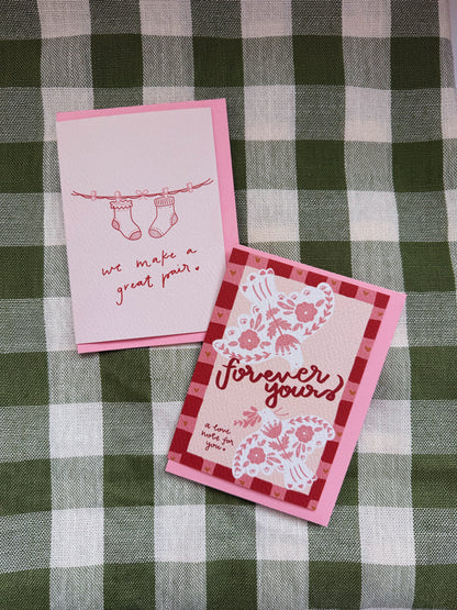 We Make a Great Pair Greeting Card