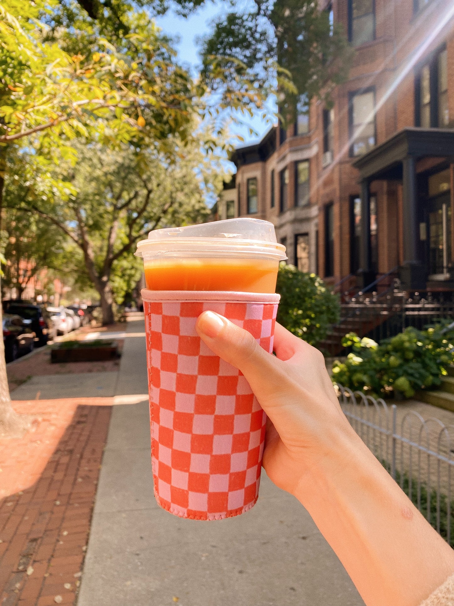 Gingham Gal Iced Coffee Coozie