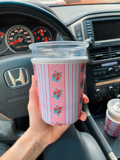 Rosie Posie Iced Coffee Coozie