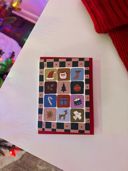 Christmas Icons Greeting Card