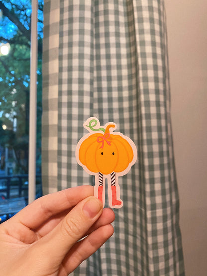 Pumpkin Girly Sticker