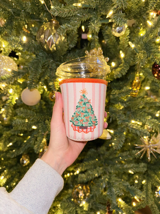 Bow Christmas Tree Coffee Sleeve