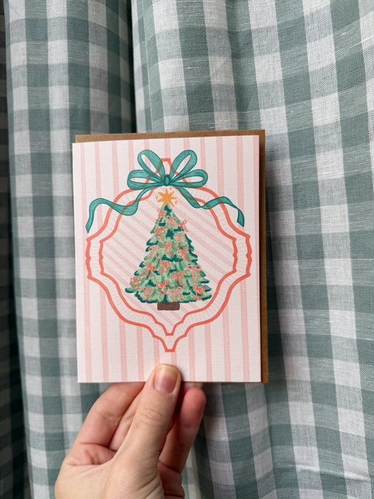 Christmas Tree Ornament Greeting Card