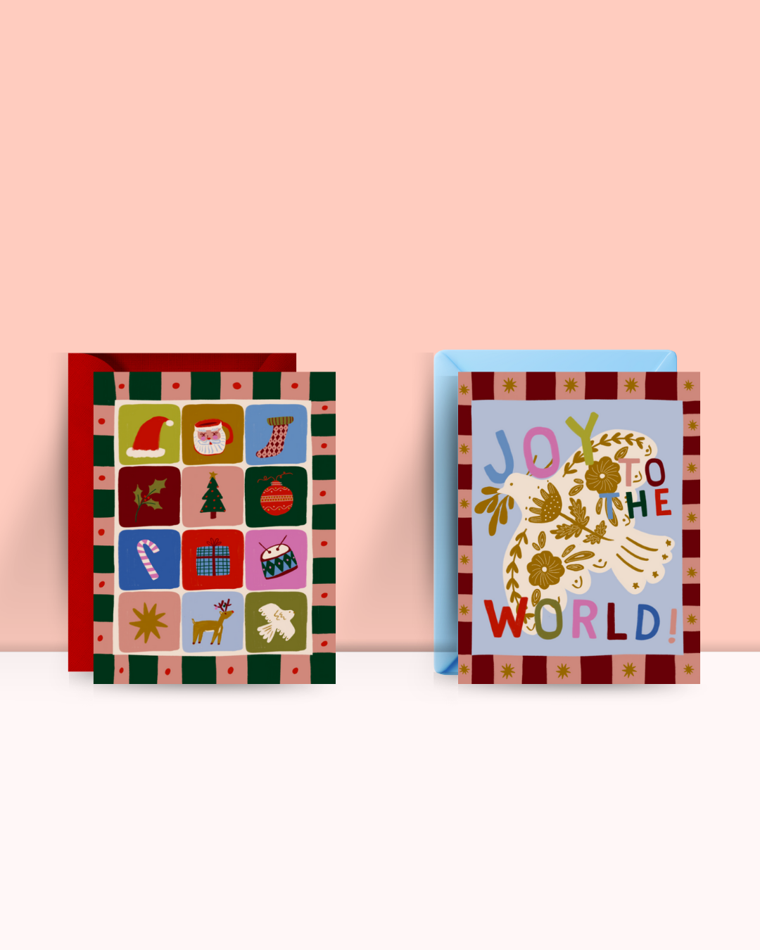 Colorful Christmas Greeting Card Bundle